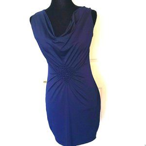 555 LOS ANGELES Cowl Bodycon Cinched Dress